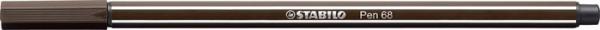 Popisovač, 1 mm, STABILO "Pen 68", kávovo hnedý 1