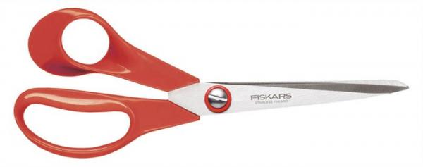 Nožnice, univerzálne, 21 cm, pre ľavákov, FISKARS "Classic", oranžová 1