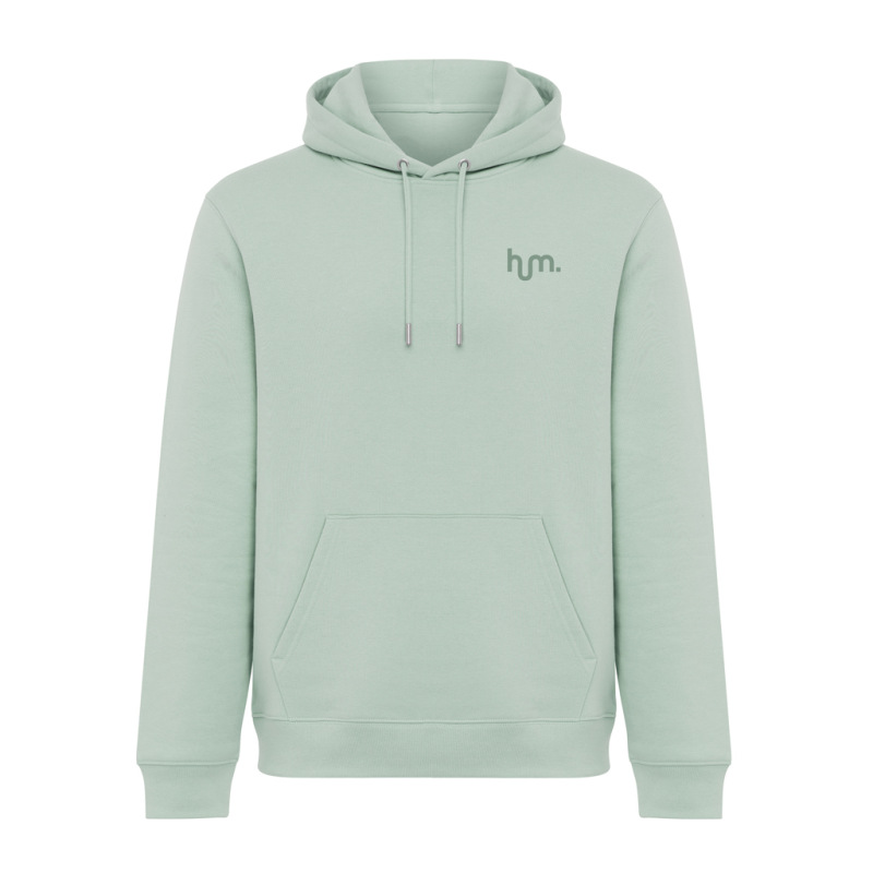 IQONIQ Joshua Unisex mikina s kapucňou z rec. bavlny Iceberg green XXL 4