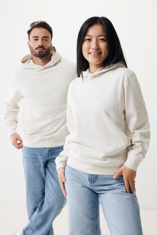 Mikina s bočnými vreckami IQONIQ Yengo z rec. bavlny ivory white XXL 4