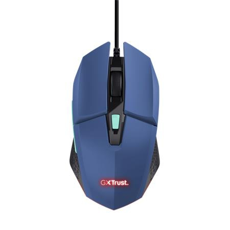 Myš, drôtová, optická, gaming, LED, TRUST "GXT109B Felox", modrá 4