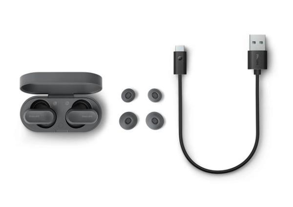Slúchadlá, TWS bezdrôtové, Bluetooth 5.3, PHILIPS "TAT3509", sivé 5
