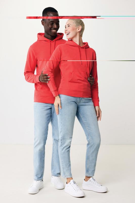 Mikina s kapucňou IQONIQ Jasper z recykl. bavlny luscious red XS 5