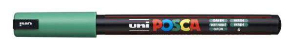 Dekoračný popisovač, 0,7 mm, UNI "Posca PC-1MR", zelená 1