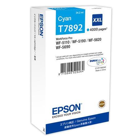 C13T789240 náplň do tlačiarní WF-5110DW, WF-5190DW, EPSON, modrá, 34,2ml 1
