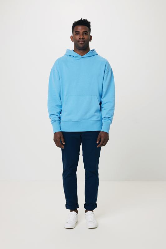 Mikina s kapucňou IQONIQ Yoho relaxed fit z recykl. bavlny tranquil blue XXS 10