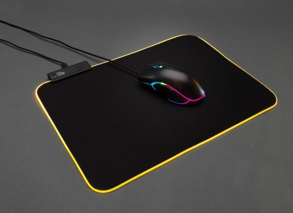 RGB herná podložka pod myš čierna 9