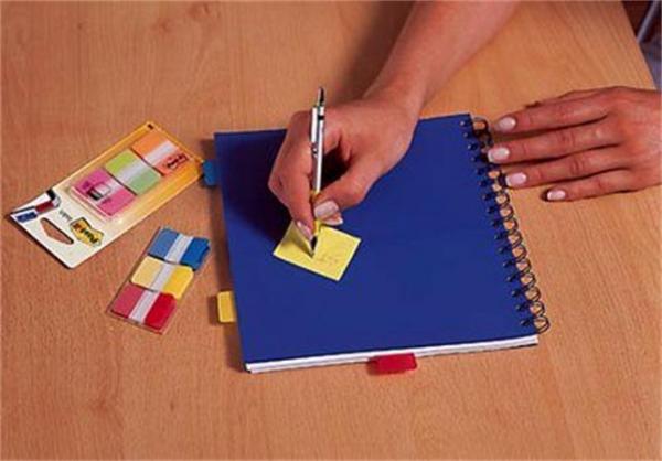 Samolepiaca záložka, plastová, 5x20 záložiek, 12x43 mm, 3M POSTIT, mix farieb 3