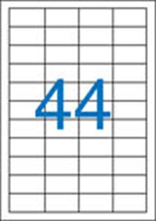 Etikety, univerzálne, 48,5x25,4 mm, VICTORIA, 4400 etikiet/bal 1