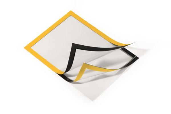 Informačný rám, so samolepiacou zadnou stranou, A4, DURABLE "DURAFRAME®", žltá 2