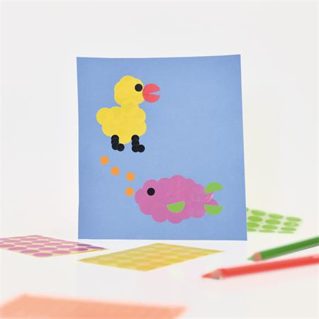 Etikety, okrúhle, priemer: 8 mm, AVERY ZWECKFORM, čierne, 416 etikiet/bal 6