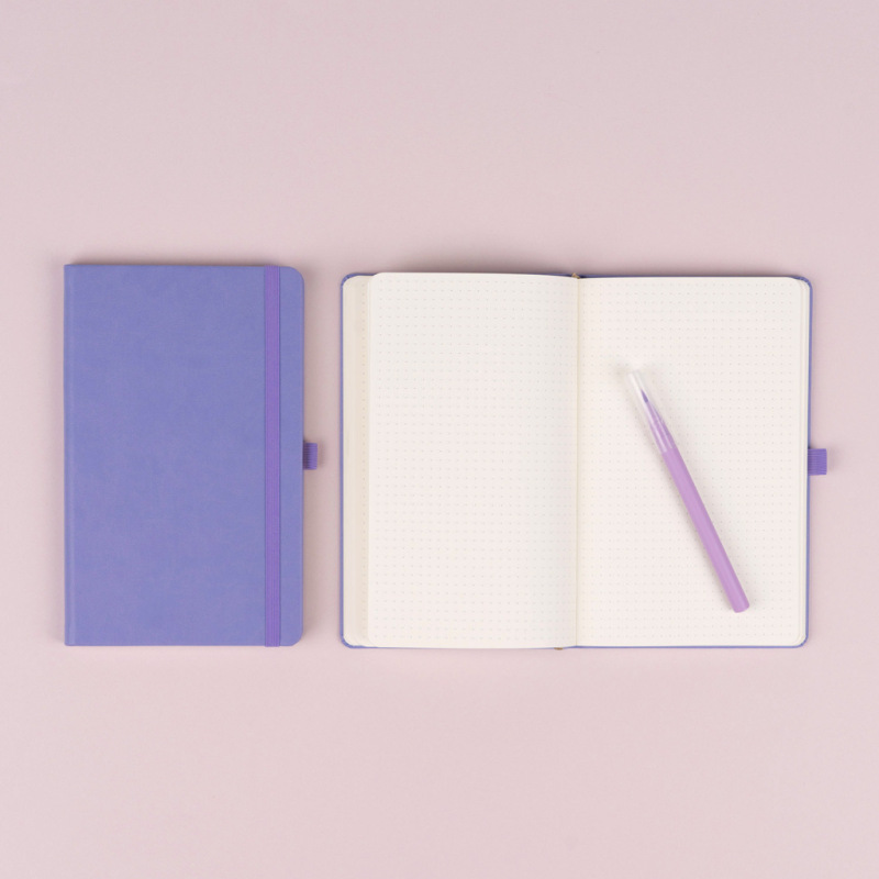 NOTIQUE Notes Lila, bodkovaný, 13 x 21 cm 3