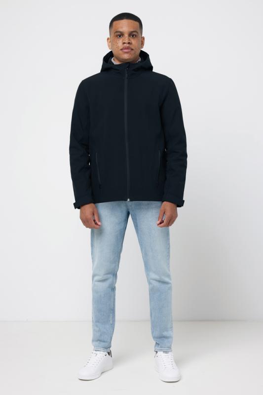 Pánska soft shell bunda IQONIQ Makalu z recykl. polyesteru čierna 4XL 6