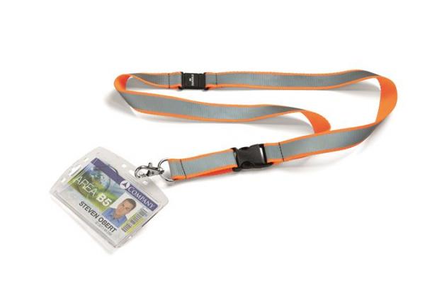 Závesný remienok, s bezpečnostnou prackou, reflexná, DURABLE 3