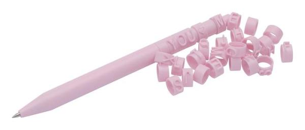 Gélové pero, stláčací mechanizmus, so 62 krúžkami na písmená, 2, WEDO "Letter Pen Puzzle", 3