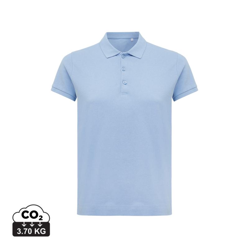 Dámske polo tričko IQONIQ Yosemite z recykl. bavlny sky blue XL