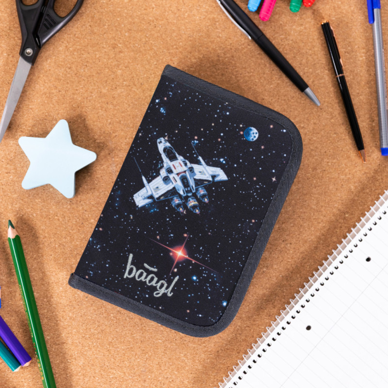 BAAGL Školský peračník jednoposchodový Pixel Space 5