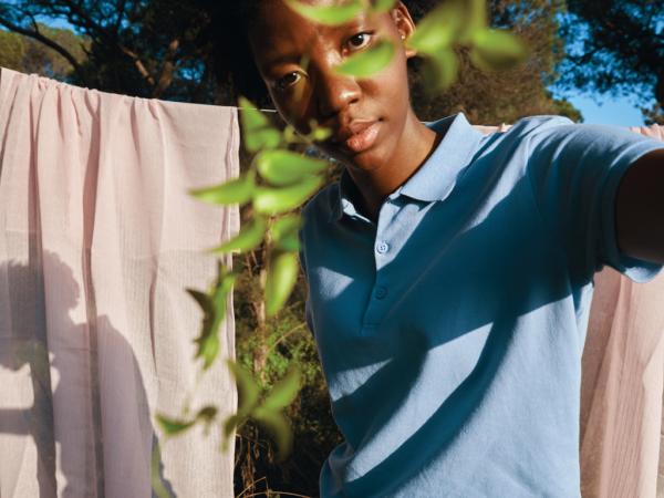 Dámske polo tričko IQONIQ Yosemite z recykl. bavlny sky blue XXL 11