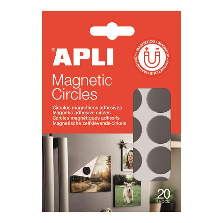 Lepiace kruhy, magnetické, 20 ks/bal, obojstranné, APLI 1