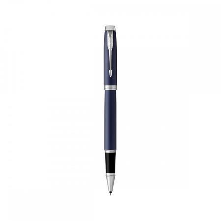 Roller, 0,5 mm, strieborný klip, modré telo pera, PARKER "IM Royal", čierny 1