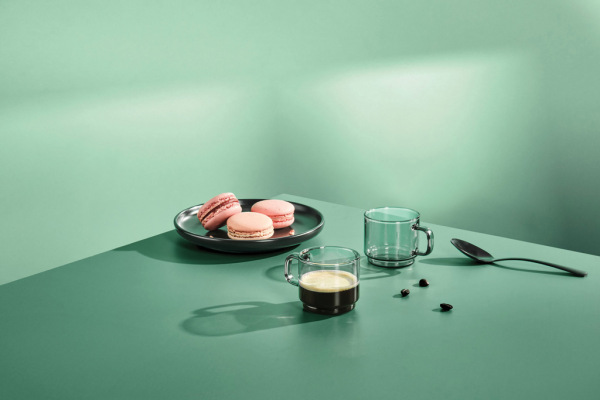 AdHoc Impact šálky na espresso 70 ml, sada 2 ks priehľadné 7
