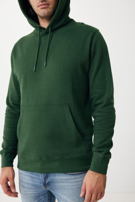 Ľahká mikina s kapucňou IQONIQ Rila z recykl. bavlny forest green XL 14