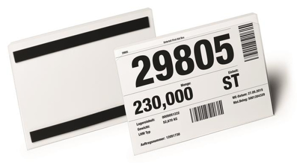 Logistické vrecko, magnetické, A5, hotizontálne, DURABLE "HARD COVER", priehľadné 4