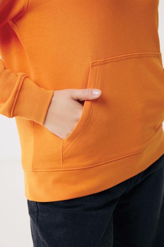 Ľahká mikina s kapucňou IQONIQ Rila z recykl. bavlny oranžová XXL 11