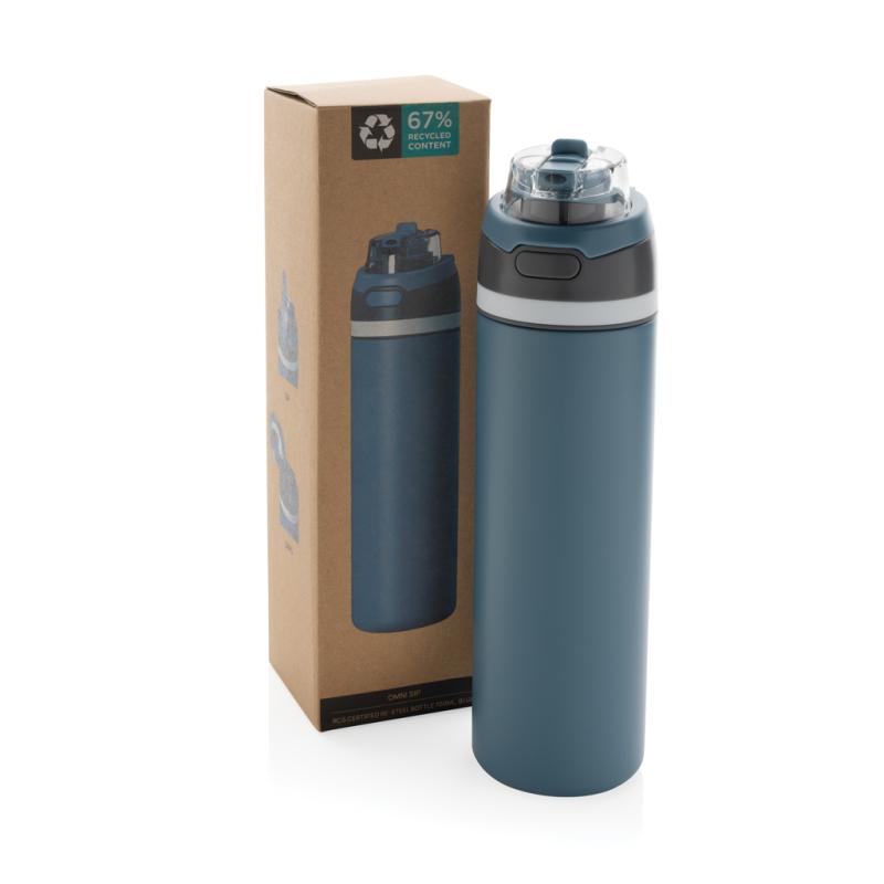 Uzatvárateľná fľaša Omni Sip 720ml z RCS recyklovanej ocele modrá 12