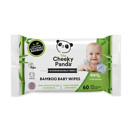 Papierové utierky detské, bambusové, rozložiteľné, 60 listov, CHEEKY PANDA, bez vône 1