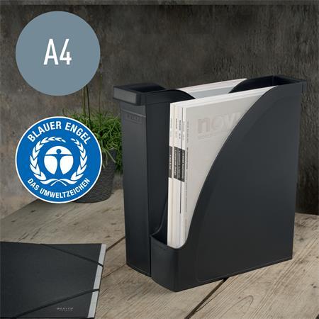Zakladač, plastový, A4, LEITZ "Recycle", čierna 3