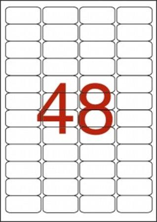 APLI Etikety, 45,7x21,2 mm, polyester, odolné voči poveternostným podmienkam, zaoblené rohy, AP
