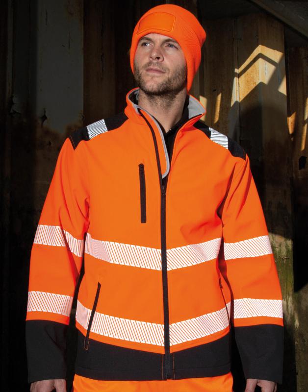 Reflexná bunda Ripstop Safety Softshell