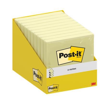 Samolepiaci poznámkový blok, "Z", 76x76 mm, 100 listov, 3M POSTIT, žltá 1