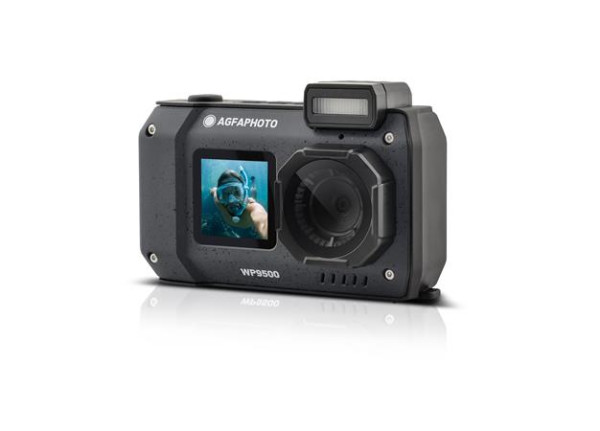 Fotoaparát, digitálny, vodeodolný, s dvojitým displejom, AGFAPHOTO Realishot "WP9500", čie 3