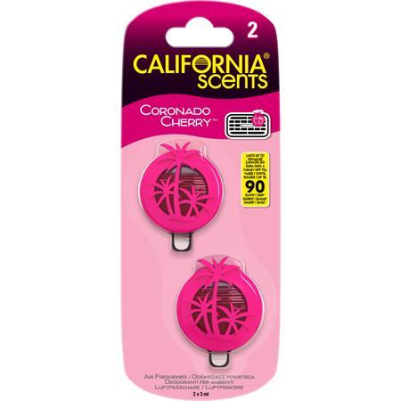 Vôňa do auta, mini difúzor, 2*3 ml, CALIFORNIA SCENTS "Coronado Cherry" 1