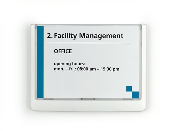 Informačná tabuľa, 149x105,5 mm, DURABLE "CLICK SIGN", biela 6