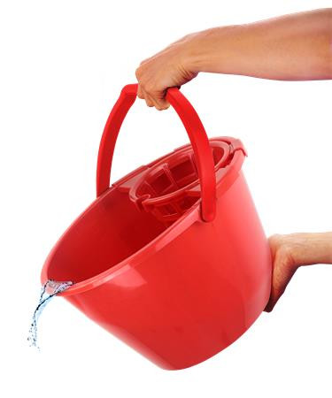 Vedro so žmýkacím košom, 11 l, BONUS, červené 3