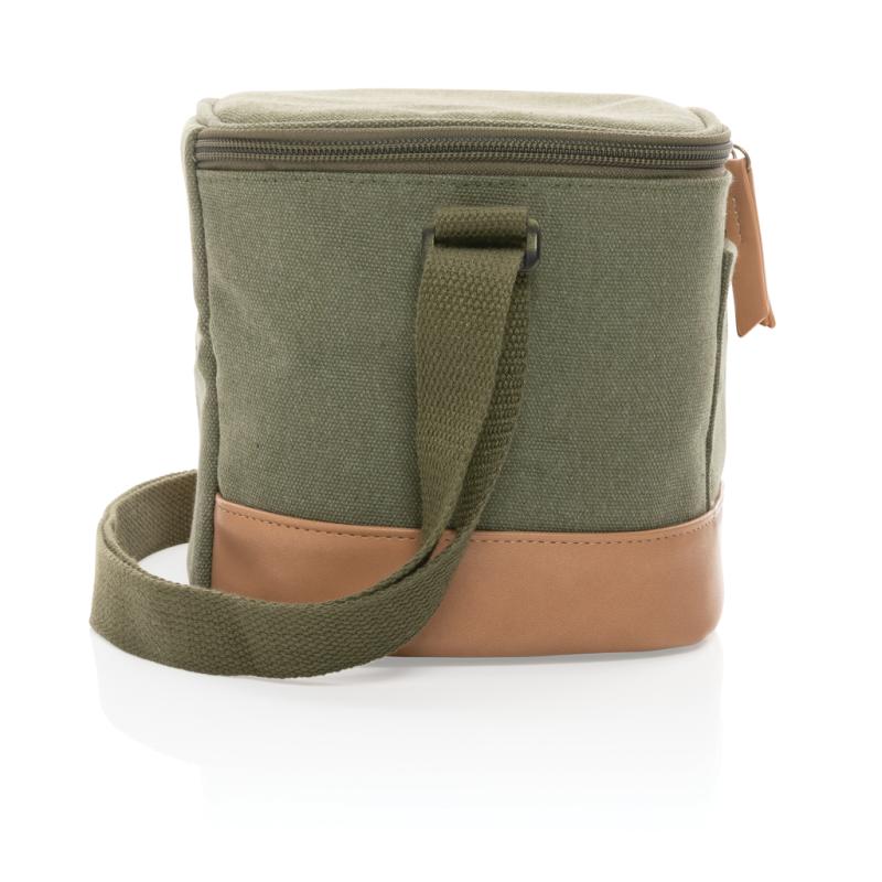 Malá chladiaca taška Impact z 16 oz. recykl. canvas AWARE™ zelená 4