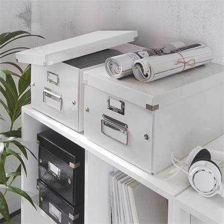Odkladací box, A4, LEITZ "Click&Store", biela 3