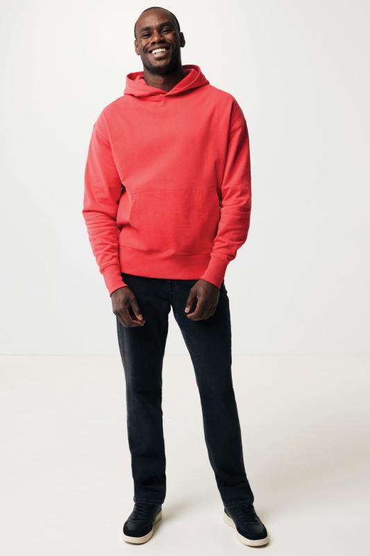 Mikina s kapucňou IQONIQ Yoho relaxed fit z recykl. bavlny luscious red XXXL 5