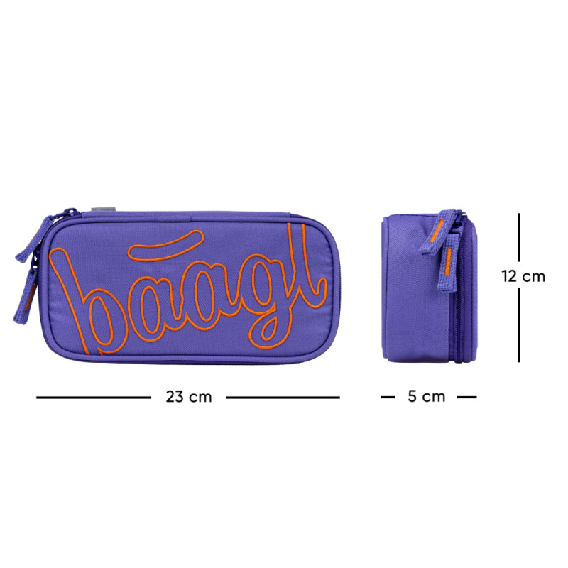 BAAGL Školský peračník etui Orange GRS 3