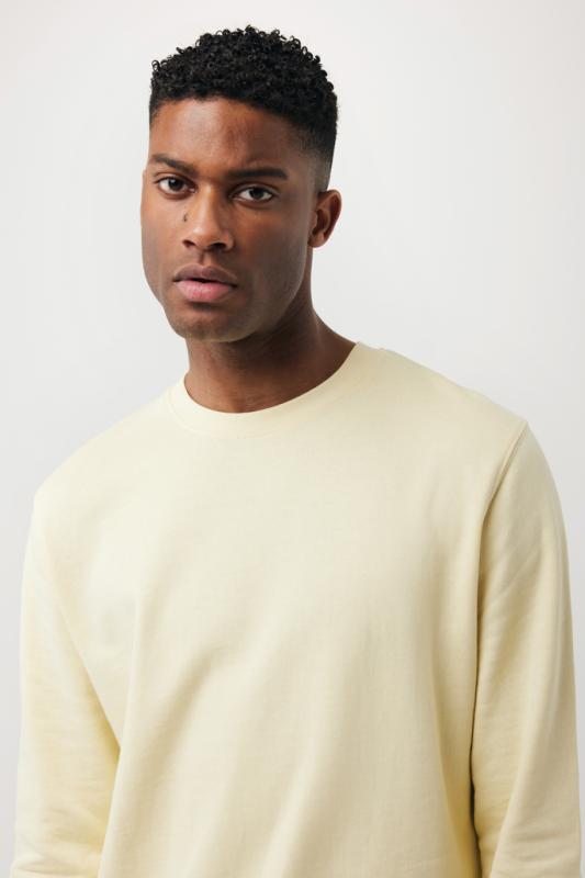 Ľahká mikina IQONIQ Etosha z recykl. bavlny cream yellow XL 7