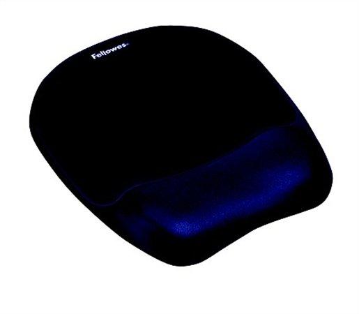 Penová podložka pod myš, s opierkou zápästia, FELLOWES "Memory Foam", modrá 1