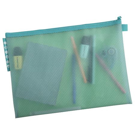 Organizačné vrecko so zipsom, sieťované, A4, EXACOMPTA "Chromaline Pastel", rôzne farby 6