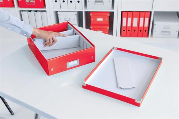 Škatuľa, organizačná, veľkosť M, LEITZ "Click&Store", červená 4
