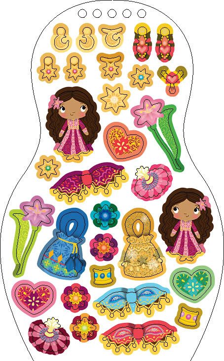 Obliekame jordánske bábiky ZEINA – Maľovanky 3