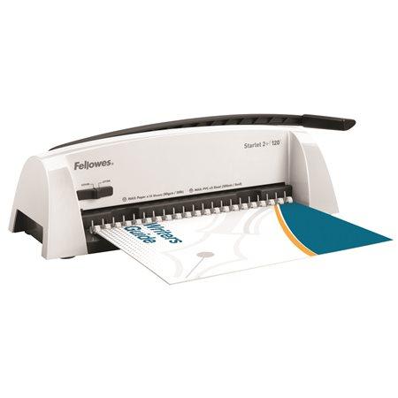 Viazací stroj, pre plastovú väzbu, manuálny, 120 listov, FELLOWES "Starlet 2+" 1