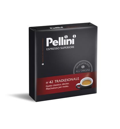 Káva, pražená, mletá, 2x250 g,  PELLINI, "Tradizionale" 1