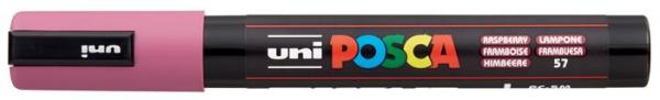 Dekoračný popisovač, 1,8-2,5 mm, UNI "Posca PC-5M", malinovo červený
